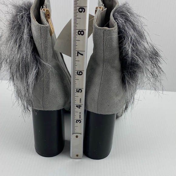 Gray Faux Fur Ankle Boots Bernice by Cape Robbin - Picture 6 of 12